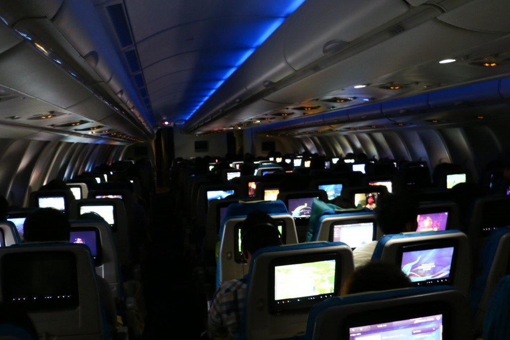 スリランカ航空　機内