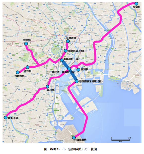 中央区　臨海地域地下鉄構想